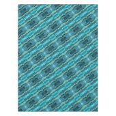 Aquamarines blaues Marmortablett Tischdecke (Vorderseite)