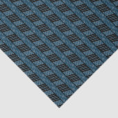 Aquamarines blaues Muster Abstrakt geometrische Et Seidenpapier (Ausschnitt)