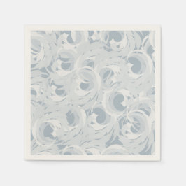 Aquamarines blaues Muster Serviette