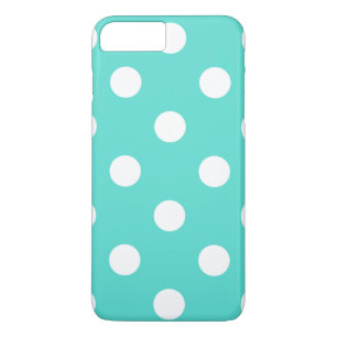 Aquamarines blaues Polka-Punkt-Muster Case-Mate iPhone Hülle