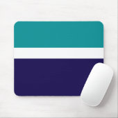 Aquamarines, blaues Schlichtes Farbblockdesign Mousepad (Mit Mouse)