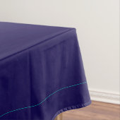 Aquamarines, blaues Schlichtes Farbblockdesign Tischdecke (Beispiel)
