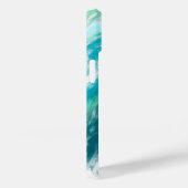Aquamarines blaues Türkis Case-Mate iPhone Hülle (Rückseite / Rechts)