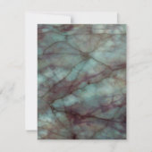 Aquamarines Blaues und Lila Fluoritmor Einladung (Vorderseite)