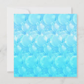 Aquamarines Blaues Untermeer Geburtstagsparty Einladung (Rückseite)