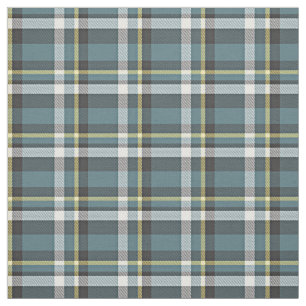 Aquamarines blaugelbes weißes graues Tartan-Quadra Stoff