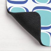 Aquamarines blaugetipptes Boxmuster Mousepad (Ecke)
