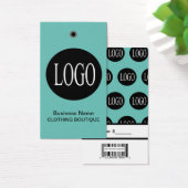 Aquamarines Blue-Logo mit Bar Code-Preismarken (Schreibtisch)