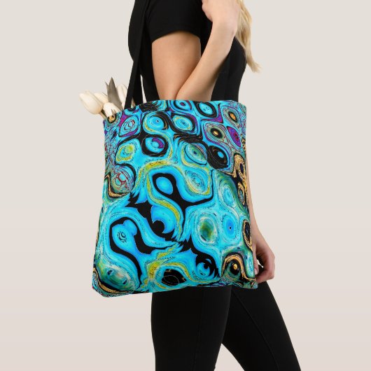 Aquamarines Blue Ripples Toag Tasche (Von Nahem)