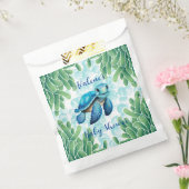 Aquamarines Blue Sea Turtle Seaweed Boy Baby Dusch Geschenktütchen (Versiegelt)