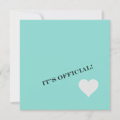 Aquamarines Blue Verlobung Dinner Tiara Party Einladung (Vorderseite)