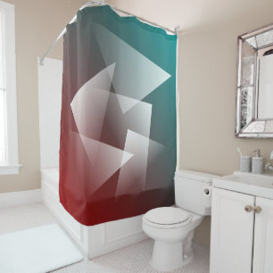 aquamarines Bordeaux Duschvorhang