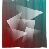 aquamarines Bordeaux Duschvorhang (Vorderseite)