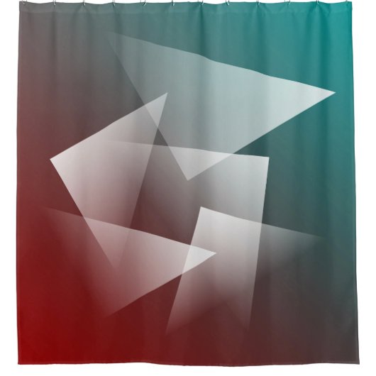 aquamarines Bordeaux Duschvorhang (Vorderseite)