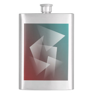 aquamarines Bordeaux Flachmann