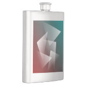 aquamarines Bordeaux Flachmann (Rechts)