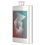 aquamarines Bordeaux Flachmann (Links)