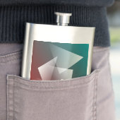 aquamarines Bordeaux Flachmann (Beispiel)