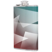 aquamarines Bordeaux Flachmann (Links)