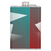 aquamarines Bordeaux Flachmann (Rückseite)