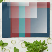 Aquamarines Bordeaux Geschirrtuch (Gefaltet)
