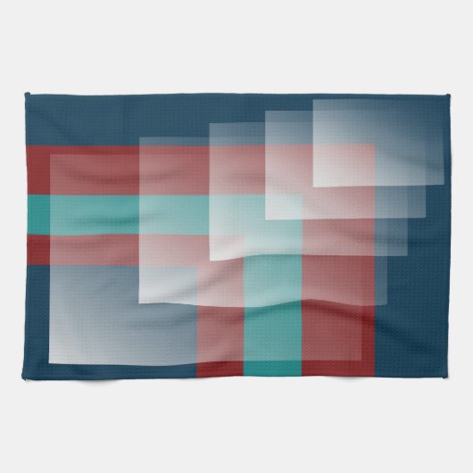 Aquamarines Bordeaux Geschirrtuch (Horizontal)