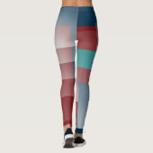 Aquamarines Bordeaux Leggings (Rückseite)