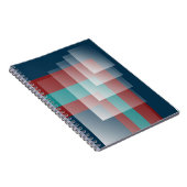 Aquamarines Bordeaux Notizblock (Rechte Seite)