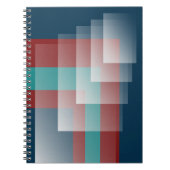 Aquamarines Bordeaux Notizblock (Vorderseite)