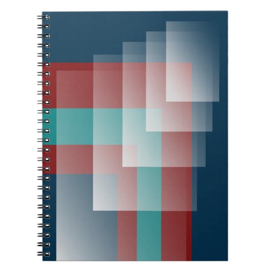 Aquamarines Bordeaux Notizblock (Vorderseite)