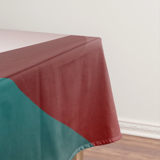 aquamarines Bordeaux Tischdecke (Beispiel)