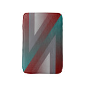 aquamarines bordeauxfarbenes Dreieck Badematte (Vorderseite Vertikal)