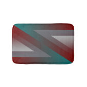 aquamarines bordeauxfarbenes Dreieck Badematte (Vorderseite)