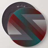 aquamarines bordeauxfarbenes Dreieck Button (Vorne & Hinten)