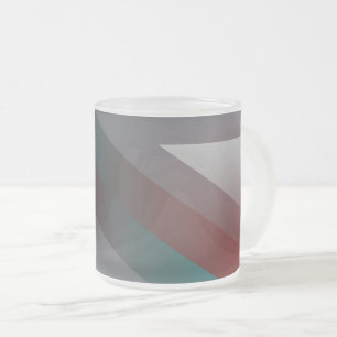 aquamarines bordeauxfarbenes Dreieck Mattglastasse