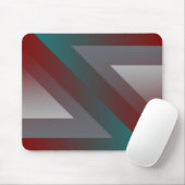 aquamarines bordeauxfarbenes Dreieck Mousepad (Mit Mouse)