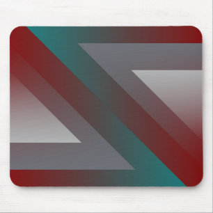 aquamarines bordeauxfarbenes Dreieck Mousepad