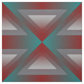 aquamarines bordeauxfarbenes Dreieck Stoff (Muster)