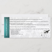 Aquamarines Brasilien Hochzeit Boarding Pass Einla (Rückseite)