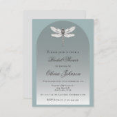 Aquamarines Brautparty Einladung (Vorne/Hinten)