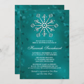 AQUAMARINES BRAUTPARTY EINLADUNG (Vorne/Hinten)