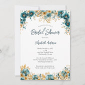 Aquamarines Brautparty Einladung (Vorderseite)