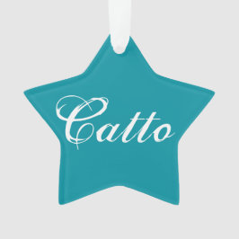 Aquamarines "Catto"-Star-Ornament Ornament