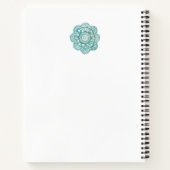 Aquamarines Crochet-Notebook mit Wasserfarbe 8,5"  Notizblock (Rückseite)
