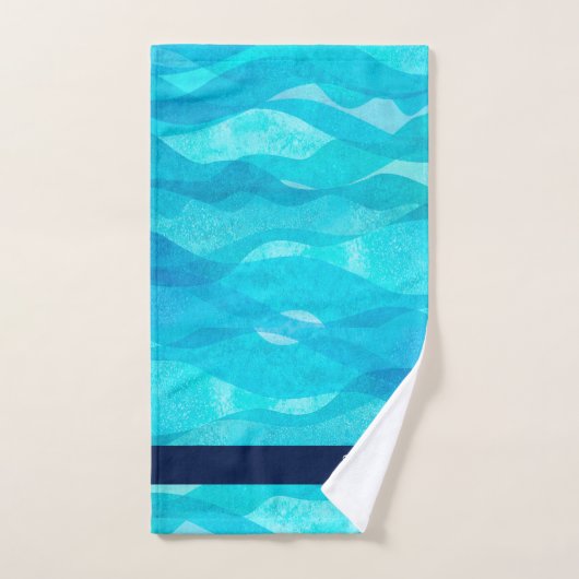 Aquamarines Dekorationsbad Badetuch Set (Handtuch)