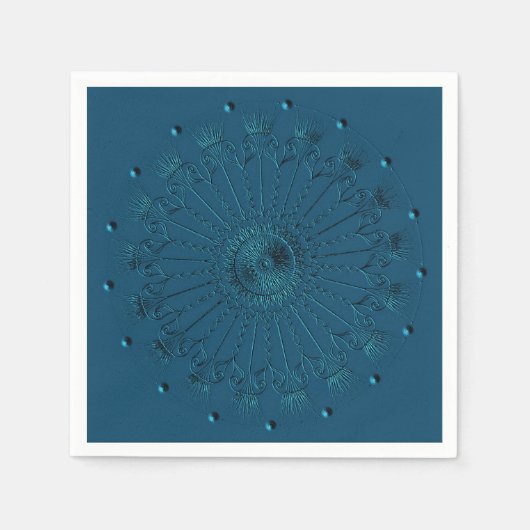 Aquamarines Dekorativ Napkins Serviette (Vorderseite)