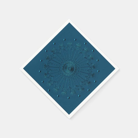 Aquamarines Dekorativ Napkins Serviette (Ecke)