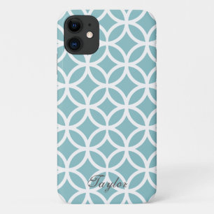Aquamarines Diamantmuster Personalisiert Case-Mate iPhone Hülle
