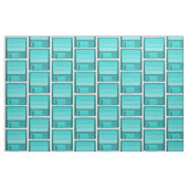 Aquamarines Diskettenmuster Stoff (Fat Quarter (45,7 x 55,9 cm))