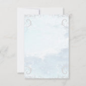 Aquamarines Dolphin-Brautparty Einladung (Rückseite)